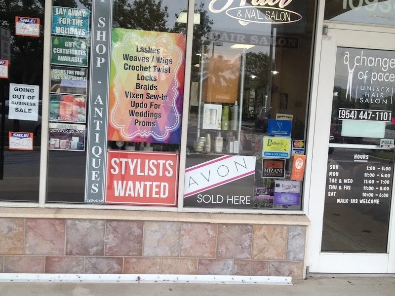 AVON products at A Change of Pace Hair Salon